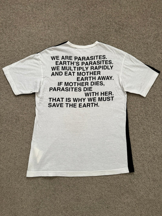 SS02 Junya Watanabe "Earth's Parasites" Poem Graphic T Shirt