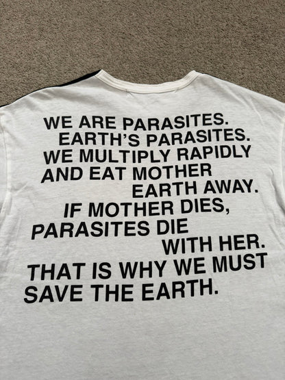SS02 Junya Watanabe "Earth's Parasites" Poem Graphic T Shirt