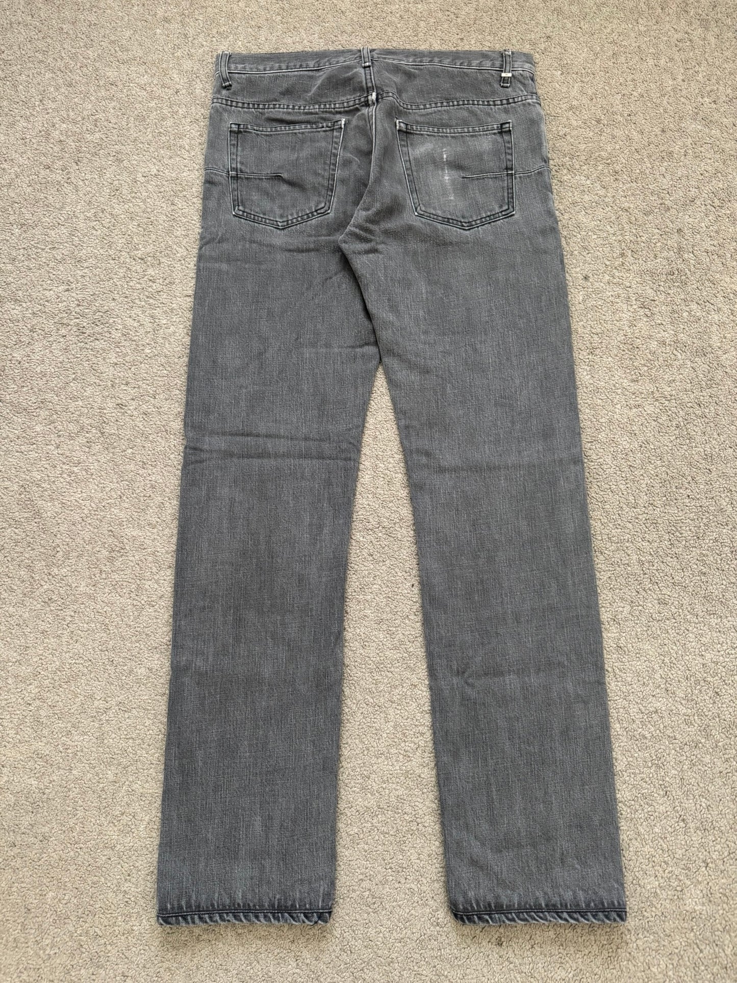 Dior Homme by Hedi Slimane MIJ Grey Clawmark Denim Jeans