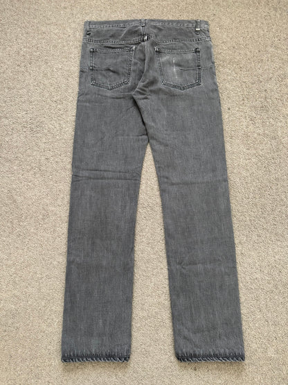Dior Homme by Hedi Slimane MIJ Grey Clawmark Denim Jeans