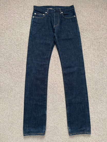 SS08 Dior Homme by Kris Van Assche MIJ Blue Indigo Raw Denim Jeans
