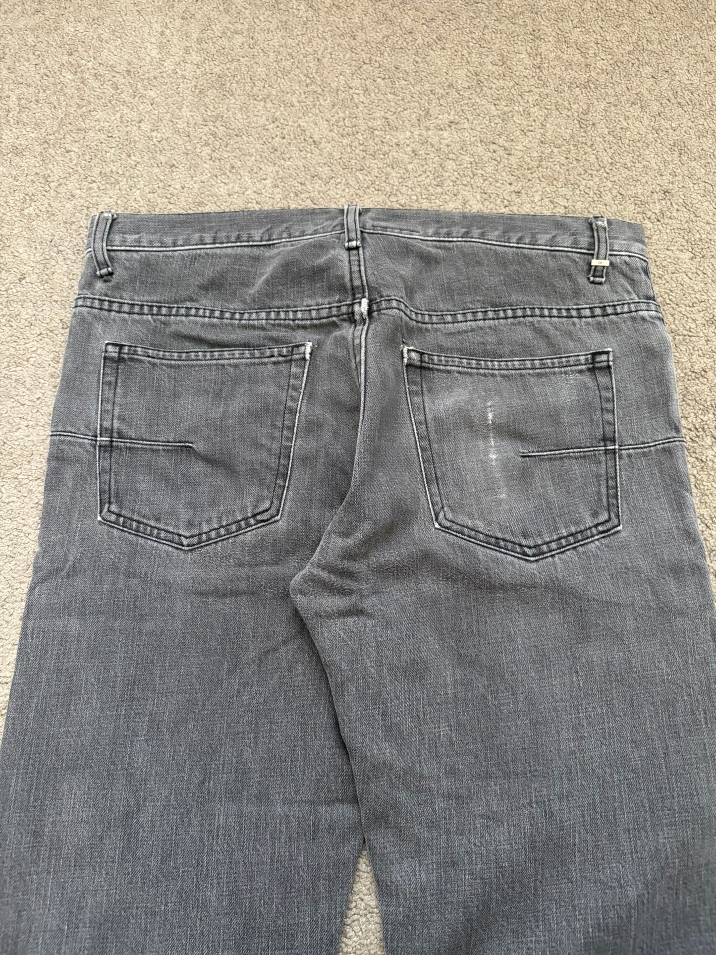 Dior Homme by Hedi Slimane MIJ Grey Clawmark Denim Jeans