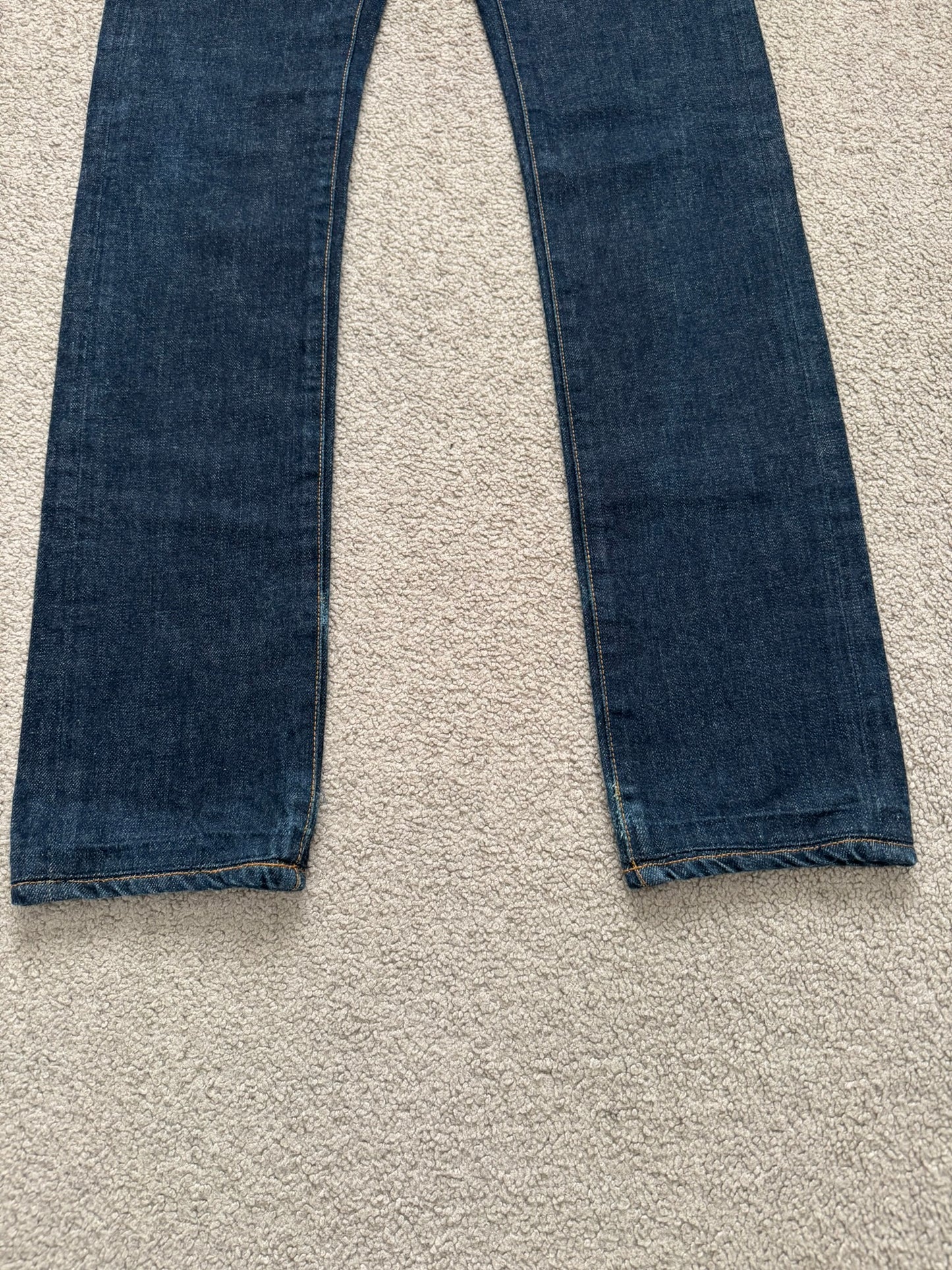 SS08 Dior Homme by Kris Van Assche MIJ Blue Indigo Raw Denim Jeans