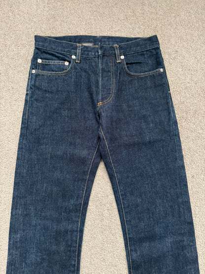 SS08 Dior Homme by Kris Van Assche MIJ Blue Indigo Raw Denim Jeans