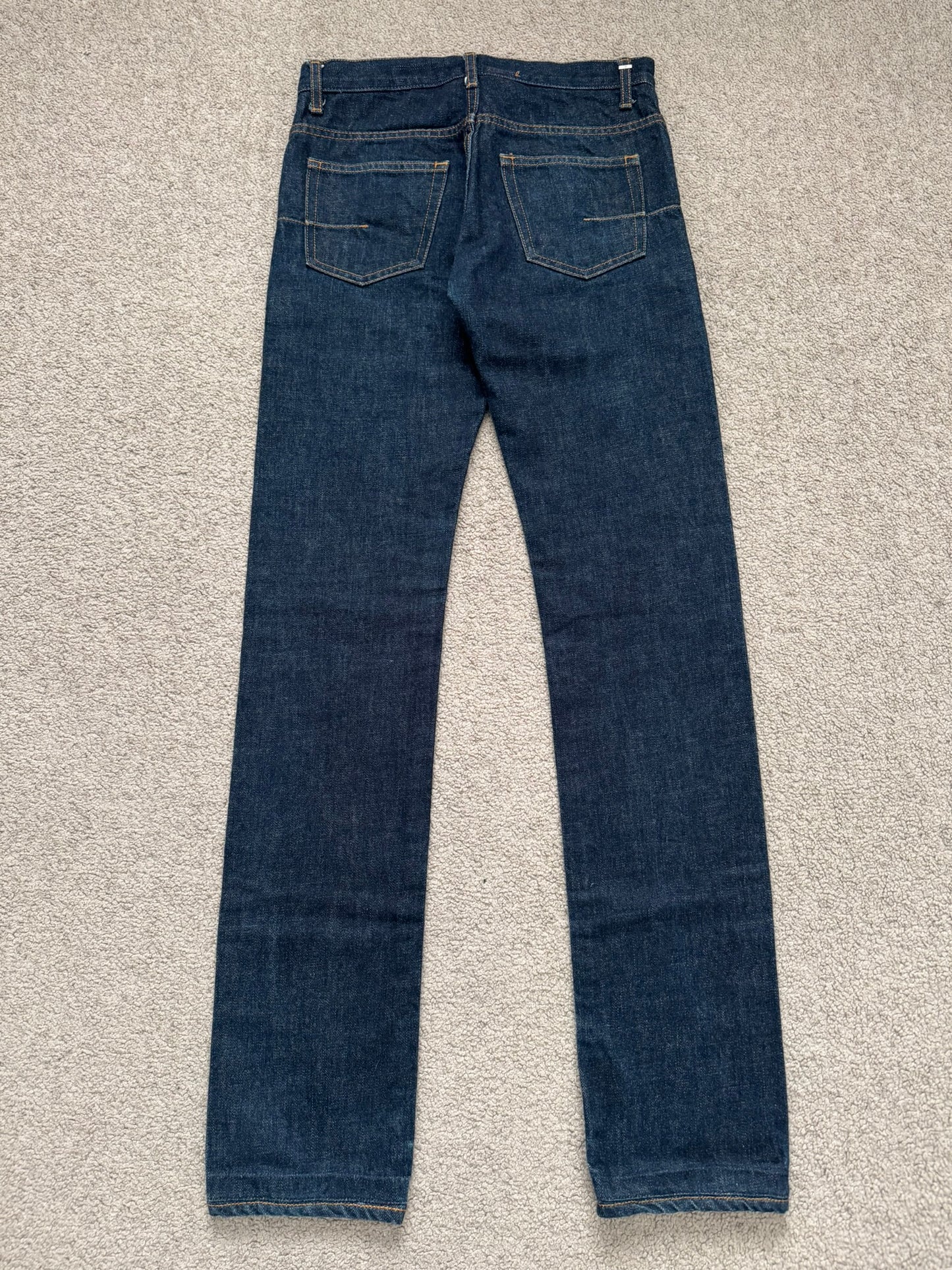 SS08 Dior Homme by Kris Van Assche MIJ Blue Indigo Raw Denim Jeans