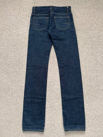 SS08 Dior Homme by Kris Van Assche MIJ Blue Indigo Raw Denim Jeans