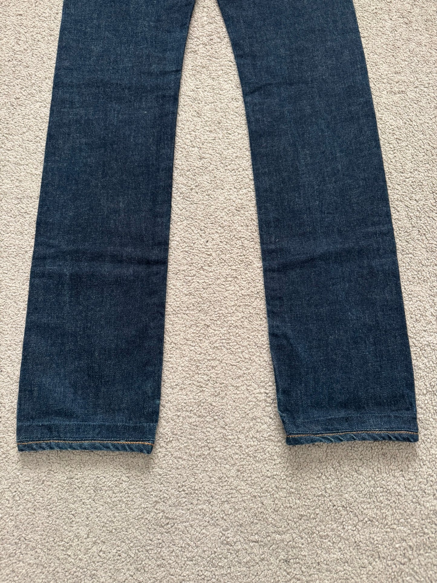 SS08 Dior Homme by Kris Van Assche MIJ Blue Indigo Raw Denim Jeans