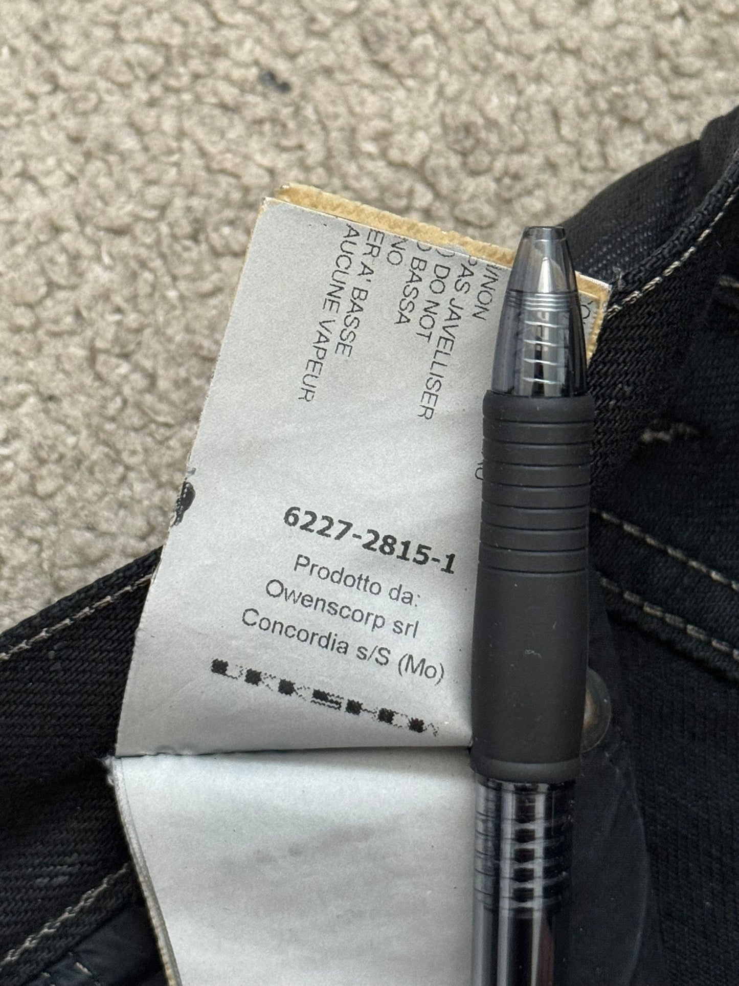 SS16 Rick Owens DRKSHDW Black Waxed Berlin Cut Denim Jeans