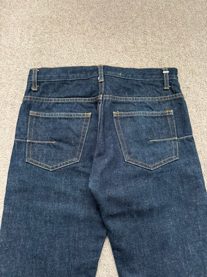 SS08 Dior Homme by Kris Van Assche MIJ Blue Indigo Raw Denim Jeans