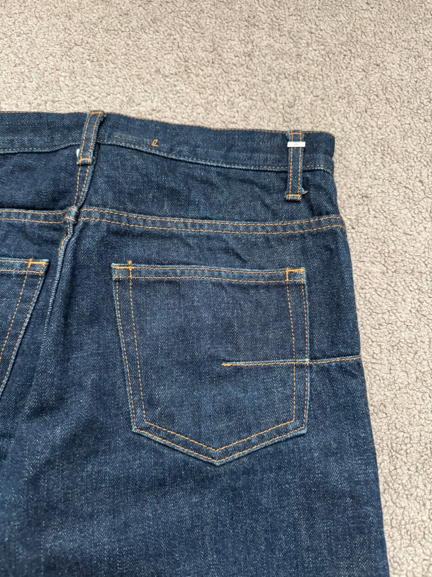 SS08 Dior Homme by Kris Van Assche MIJ Blue Indigo Raw Denim Jeans