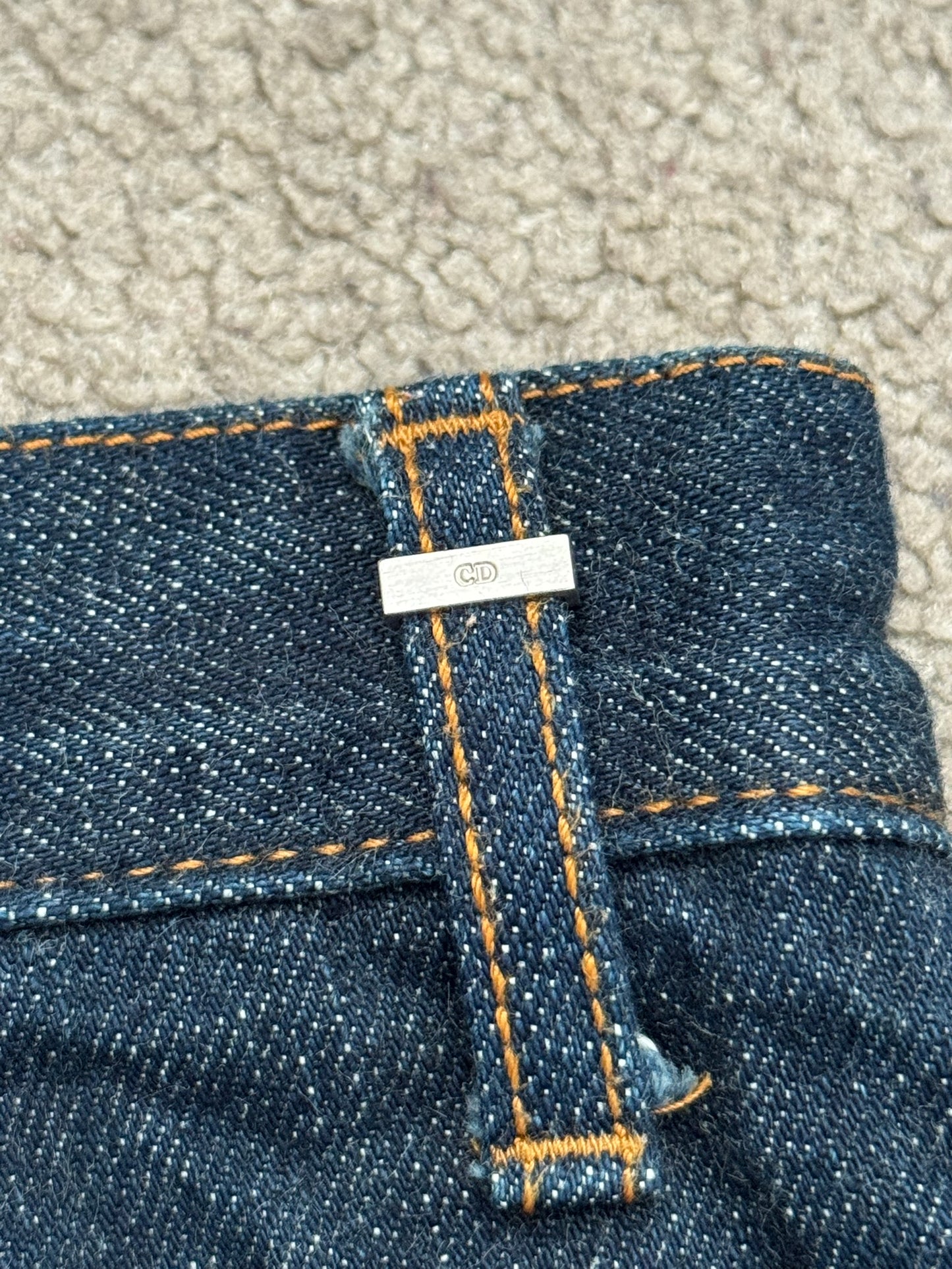 SS08 Dior Homme by Kris Van Assche MIJ Blue Indigo Raw Denim Jeans