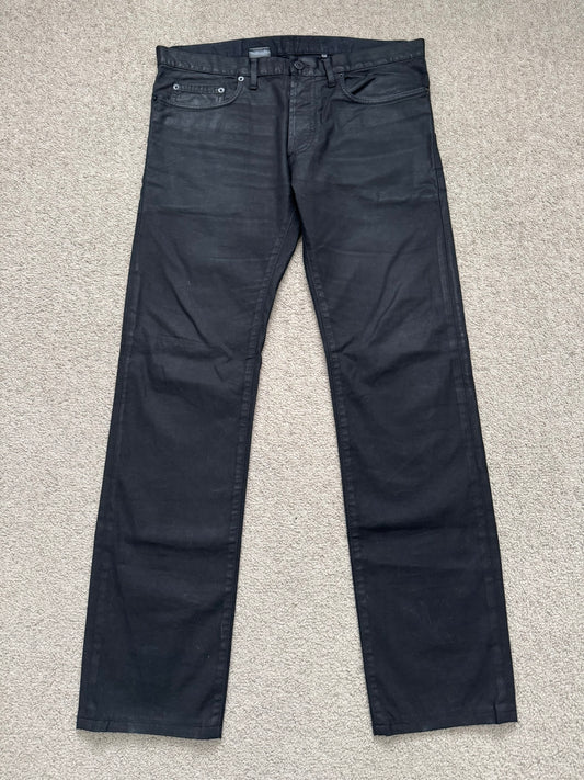 AW08 Dior Homme by Kris Van Assche Heavy Waxed Denim Jeans