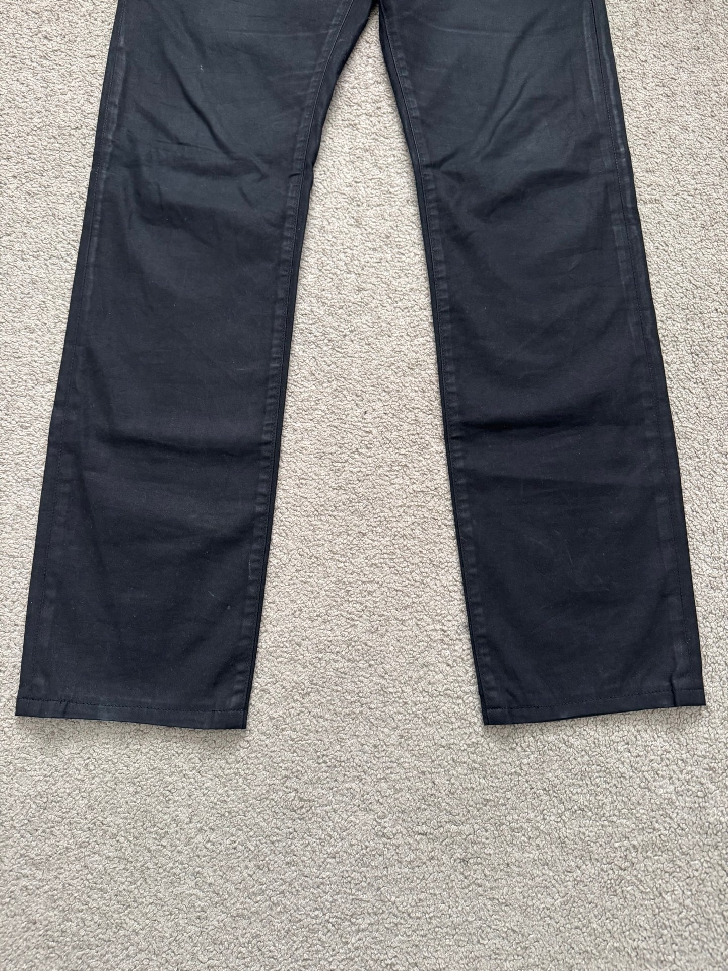 AW08 Dior Homme by Kris Van Assche Heavy Waxed Denim Jeans