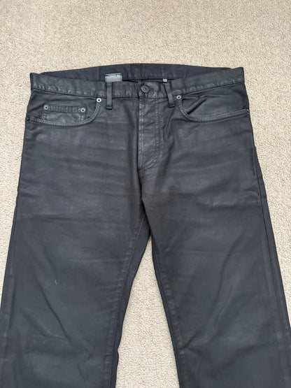 AW08 Dior Homme by Kris Van Assche Heavy Waxed Denim Jeans