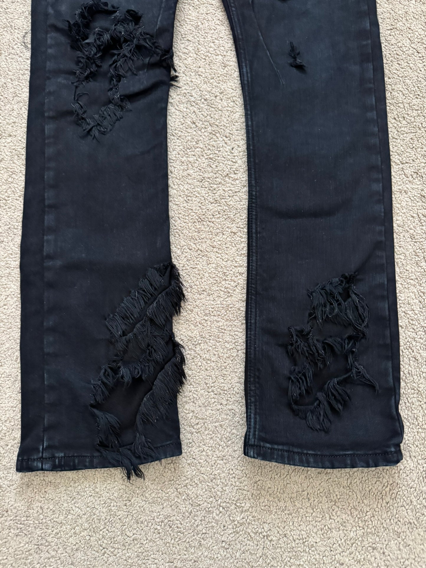 SS22 Rick Owens DRKSHDW Slashed Distressed Denim Jeans