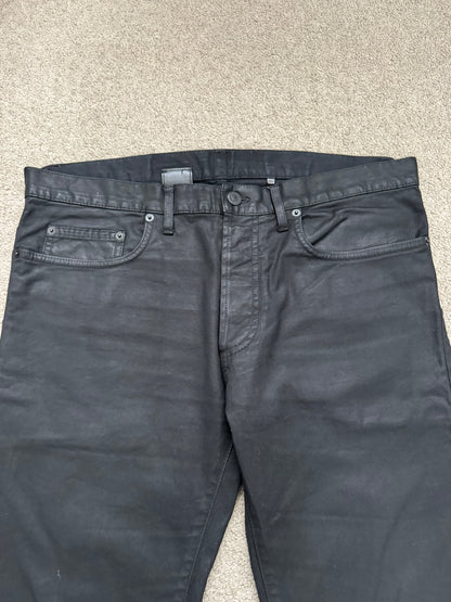 AW08 Dior Homme by Kris Van Assche Heavy Waxed Denim Jeans