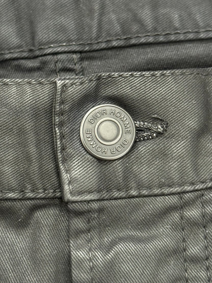 AW08 Dior Homme by Kris Van Assche Heavy Waxed Denim Jeans