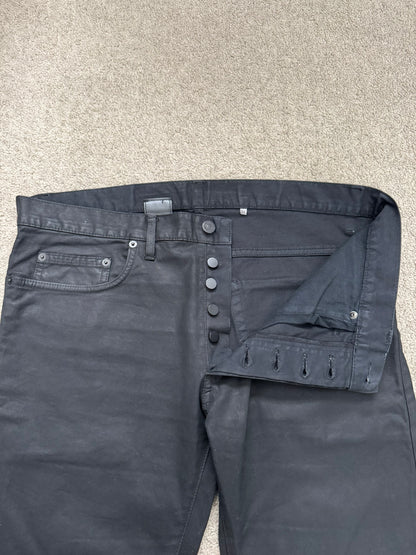 AW08 Dior Homme by Kris Van Assche Heavy Waxed Denim Jeans