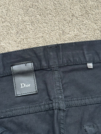 AW08 Dior Homme by Kris Van Assche Heavy Waxed Denim Jeans