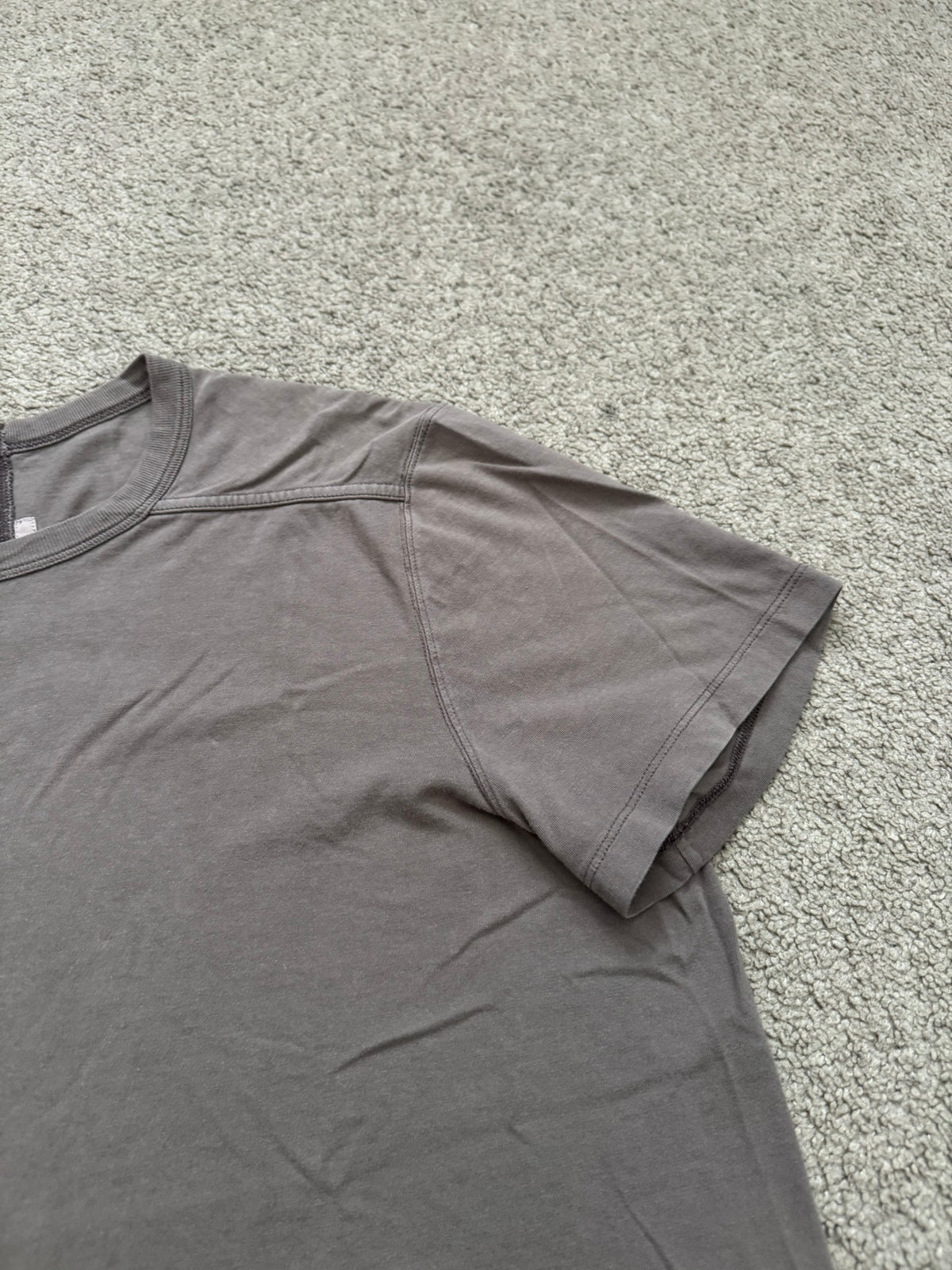 SS24 Rick Owens Mainline "Lido" Dust Cropped Level T Shirt