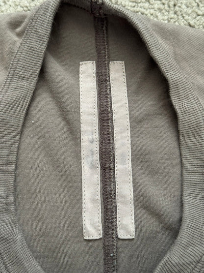 SS24 Rick Owens Mainline "Lido" Dust Cropped Level T Shirt