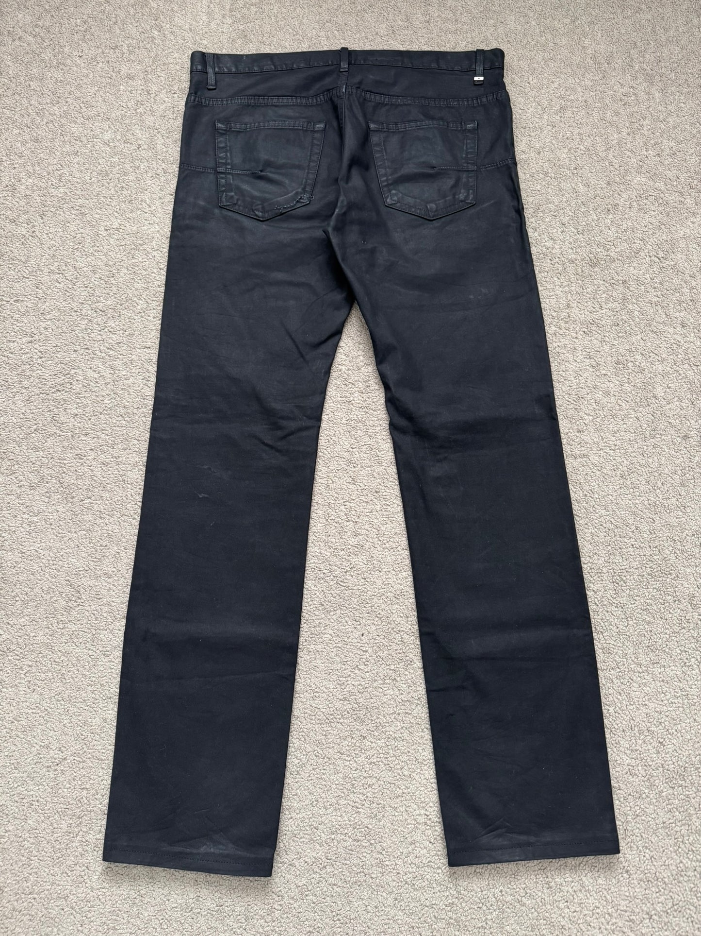 AW08 Dior Homme by Kris Van Assche Heavy Waxed Denim Jeans