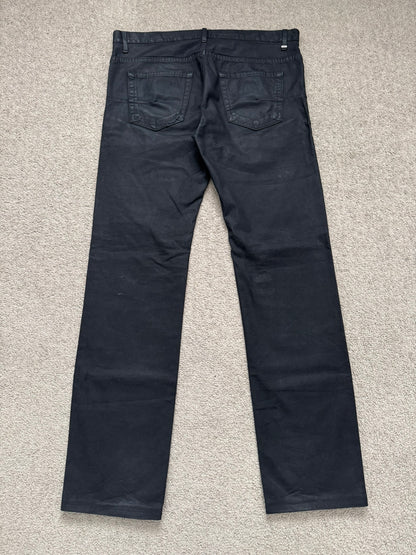 AW08 Dior Homme by Kris Van Assche Heavy Waxed Denim Jeans