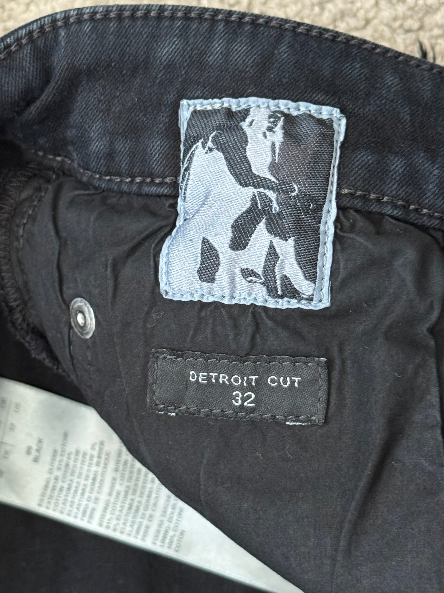 SS22 Rick Owens DRKSHDW Slashed Distressed Denim Jeans