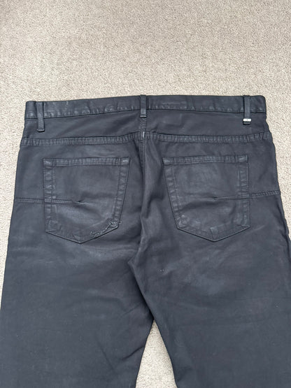 AW08 Dior Homme by Kris Van Assche Heavy Waxed Denim Jeans
