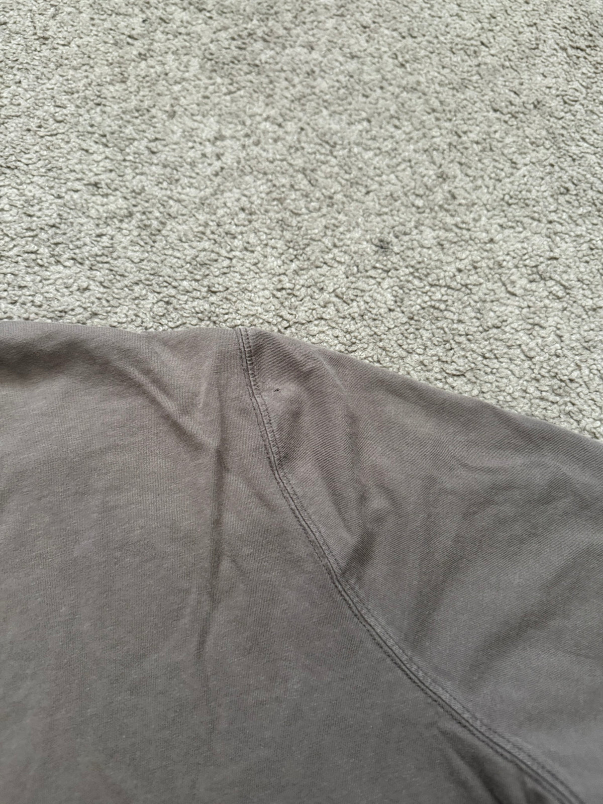 SS24 Rick Owens Mainline "Lido" Dust Cropped Level T Shirt