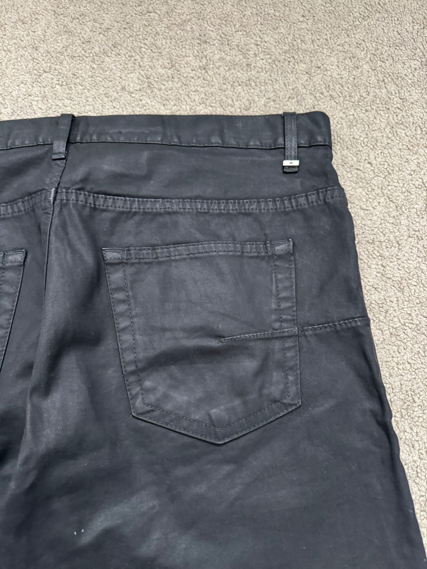 AW08 Dior Homme by Kris Van Assche Heavy Waxed Denim Jeans
