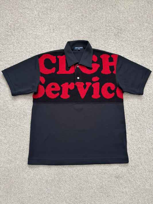 AW05 Comme Des Garcons Homme "CDGH Service" Knit Polo Shirt