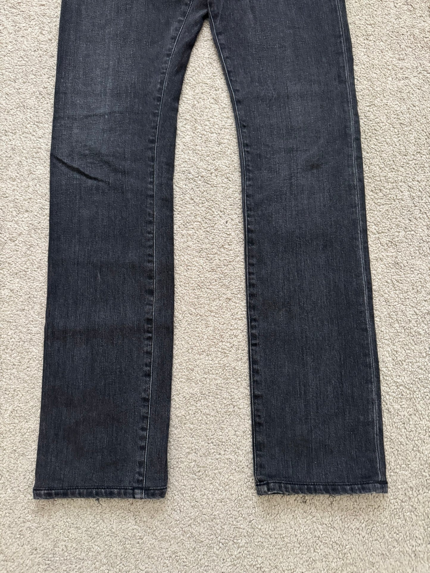 FW15 Saint Laurent by Hedi Slimane Black Washed D01 Denim Jeans