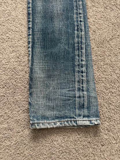SS10 Dior Homme by Kris Van Assche "Fuel To Fire" Distressed Denim Jeans