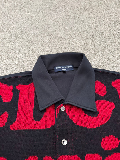 AW05 Comme Des Garcons Homme "CDGH Service" Knit Polo Shirt