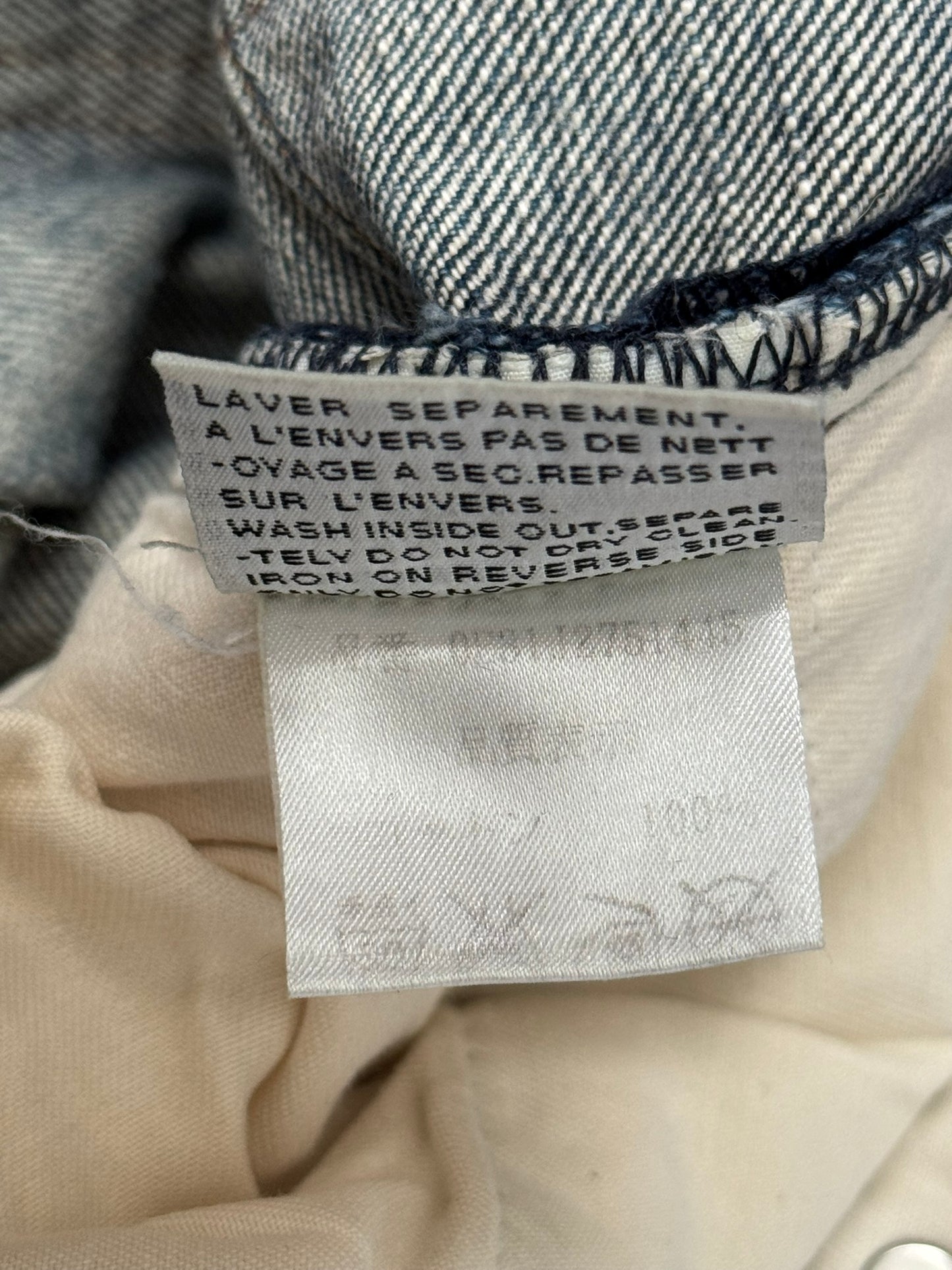 SS10 Dior Homme by Kris Van Assche "Fuel To Fire" Distressed Denim Jeans