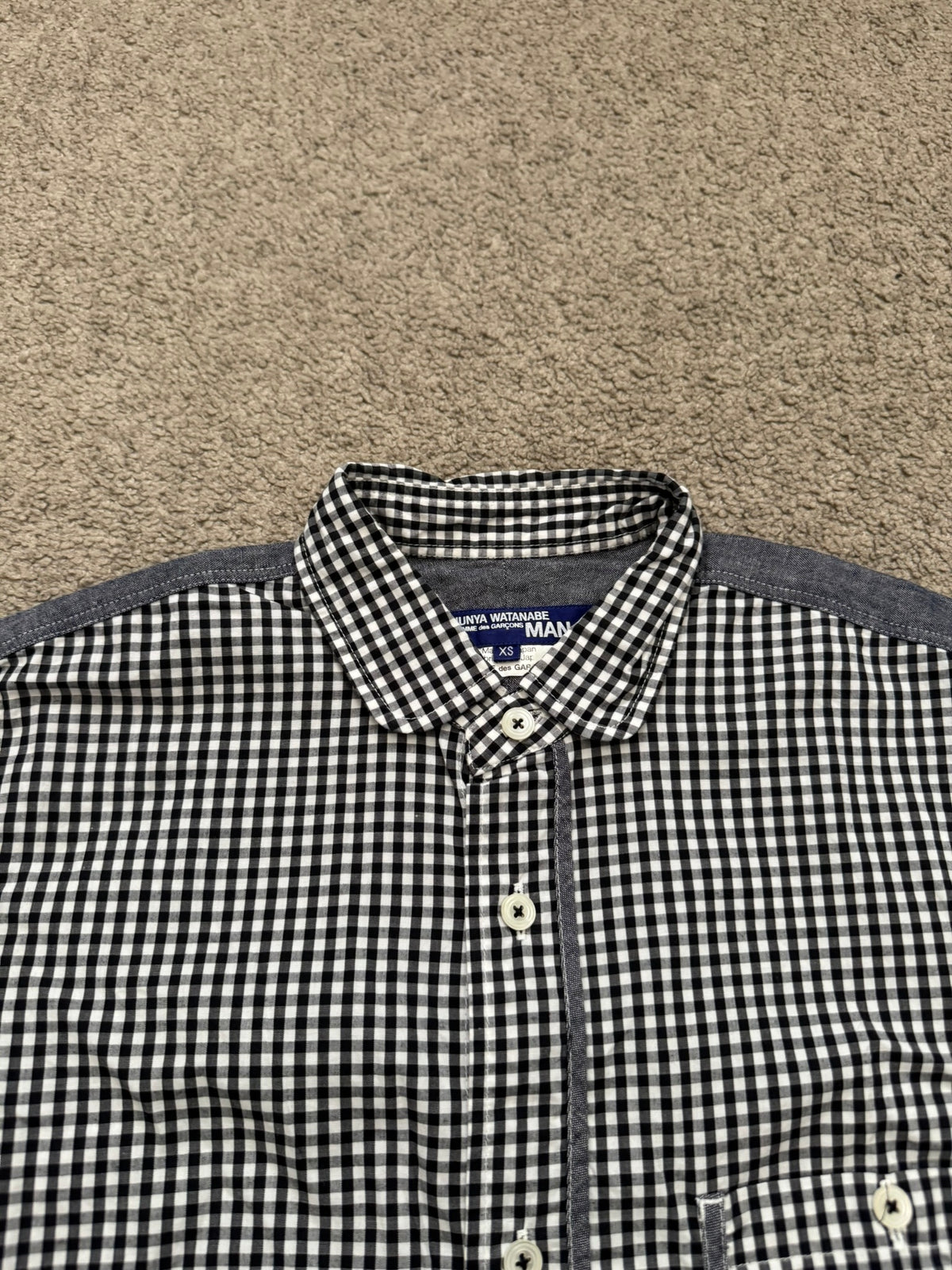 SS11 Junya Watanabe MAN Checkered Pocket Short Sleeve Shirt
