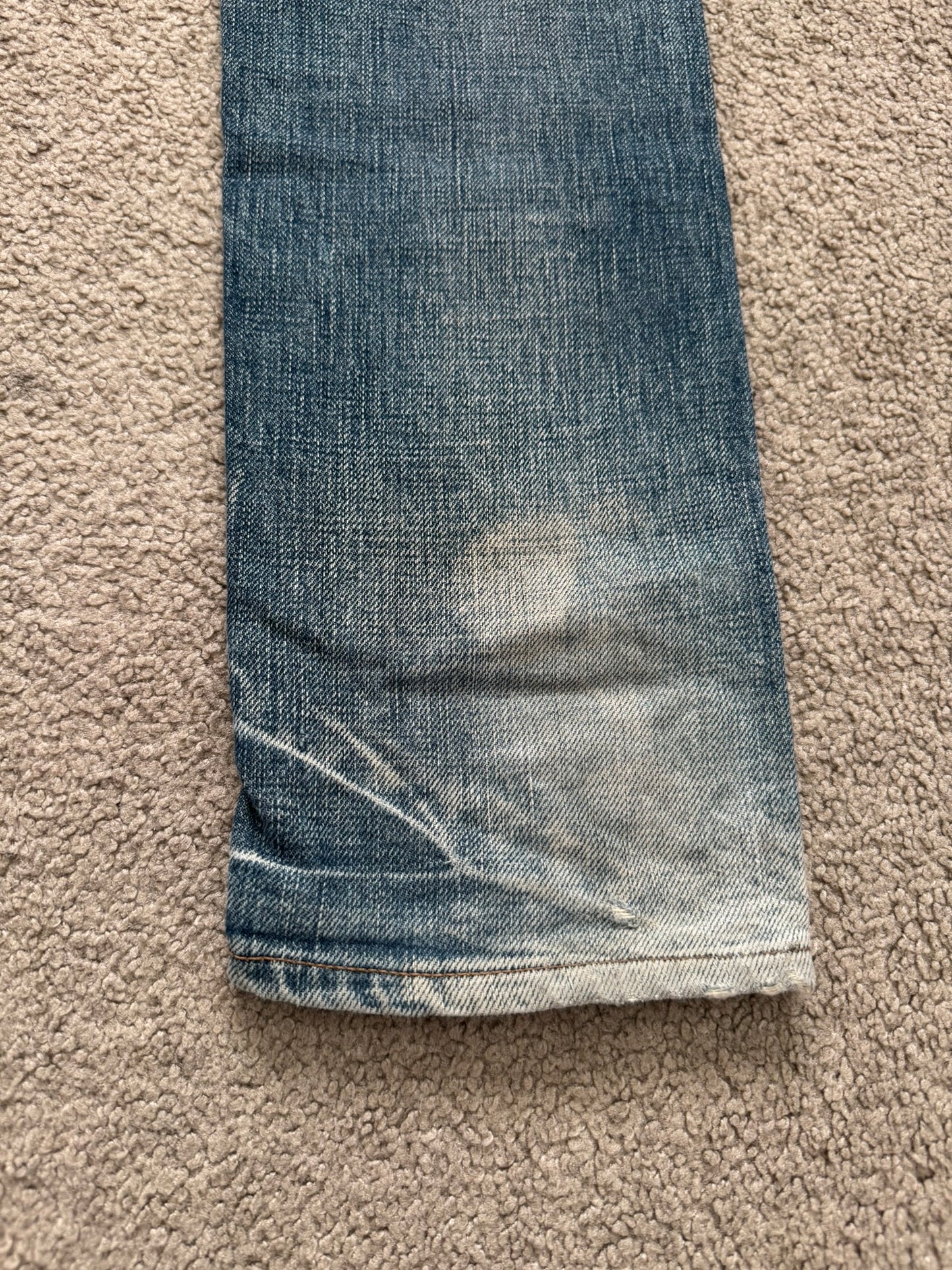SS10 Dior Homme by Kris Van Assche "Fuel To Fire" Distressed Denim Jeans