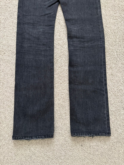FW15 Saint Laurent by Hedi Slimane Black Washed D01 Denim Jeans