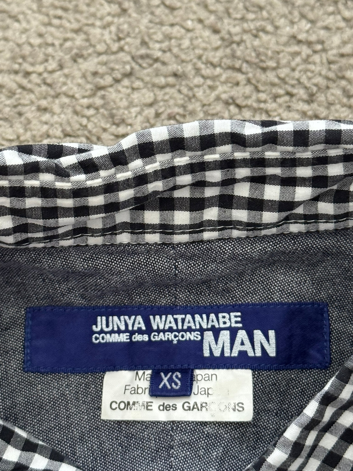 SS11 Junya Watanabe MAN Checkered Pocket Short Sleeve Shirt
