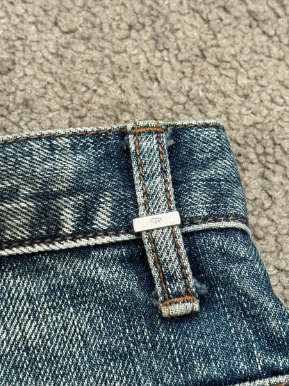 SS10 Dior Homme by Kris Van Assche "Fuel To Fire" Distressed Denim Jeans