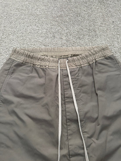 FW17 Rick Owens Mainline "Glitter" Dark Dust Nylon Pods Shorts