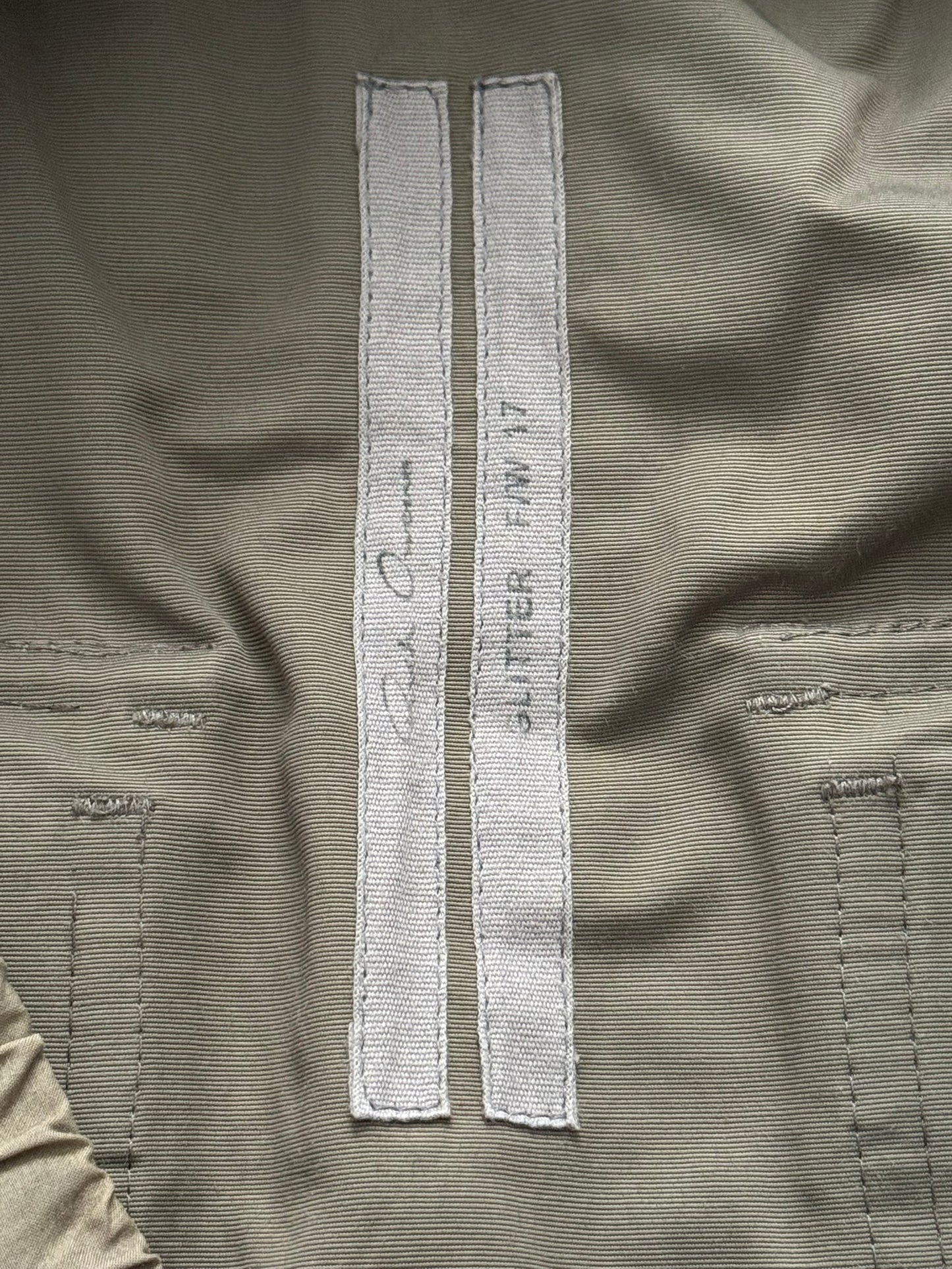 FW17 Rick Owens Mainline "Glitter" Dark Dust Nylon Pods Shorts