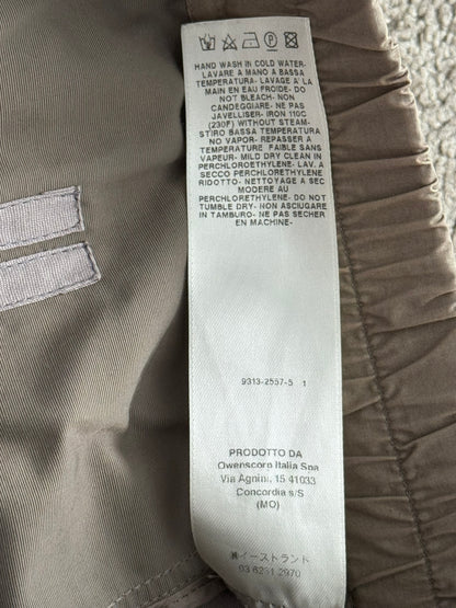 FW17 Rick Owens Mainline "Glitter" Dark Dust Nylon Pods Shorts