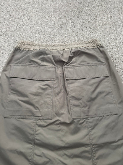 FW17 Rick Owens Mainline "Glitter" Dark Dust Nylon Pods Shorts