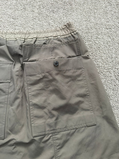 FW17 Rick Owens Mainline "Glitter" Dark Dust Nylon Pods Shorts