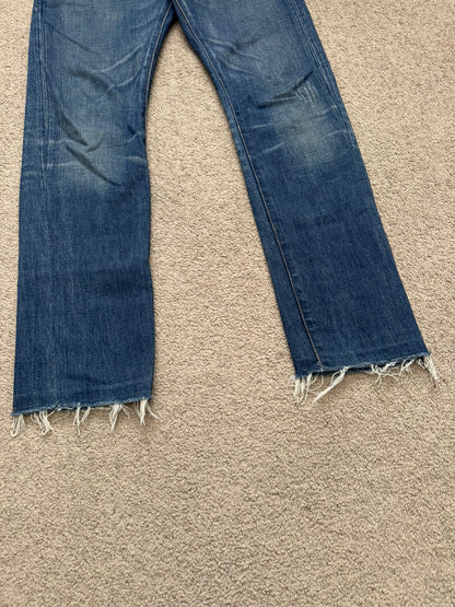 Dior Homme by Hedi Slimane MIJ Clawmark Blue Washed Denim Jeans