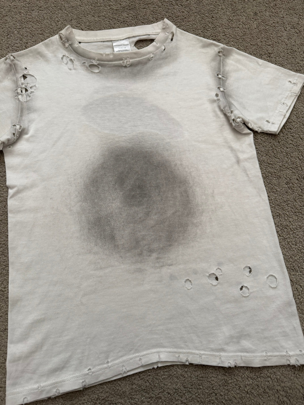 SS02 Number (N)ine "Modern Age" Destroyed Distressed T Shirt