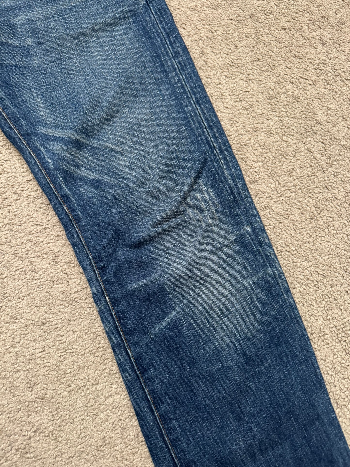 Dior Homme by Hedi Slimane MIJ Clawmark Blue Washed Denim Jeans