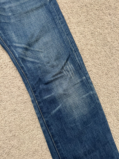 Dior Homme by Hedi Slimane MIJ Clawmark Blue Washed Denim Jeans